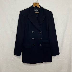 Vintage Linda Allard Ellen Tracy Double Breasted Wool Blazer